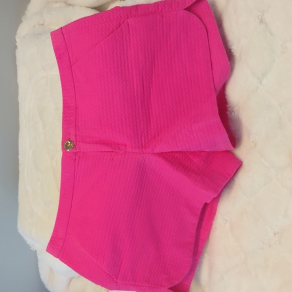 Lilly Pulitzer Textured Pink Shorts Size 4 - Picture 11 of 14